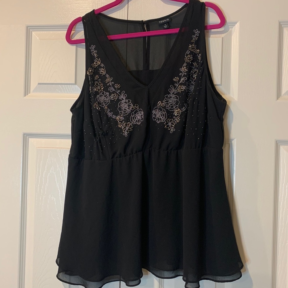 Torrid Sleeveless black top